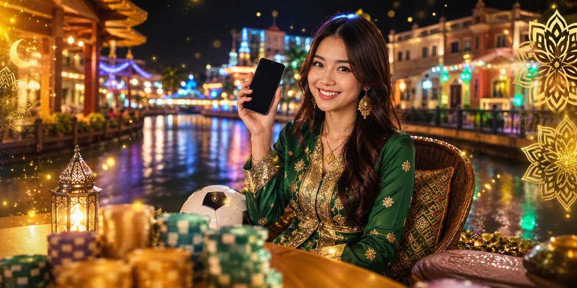 Suasana Hari Raya di Melaka dengan pemain lkb8 menikmati hiburan dalam talian